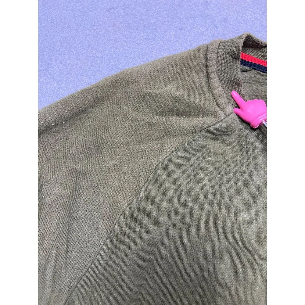 Jordan Crewneck Sweatshirt Cotton Polyester Olive Green Small Mens